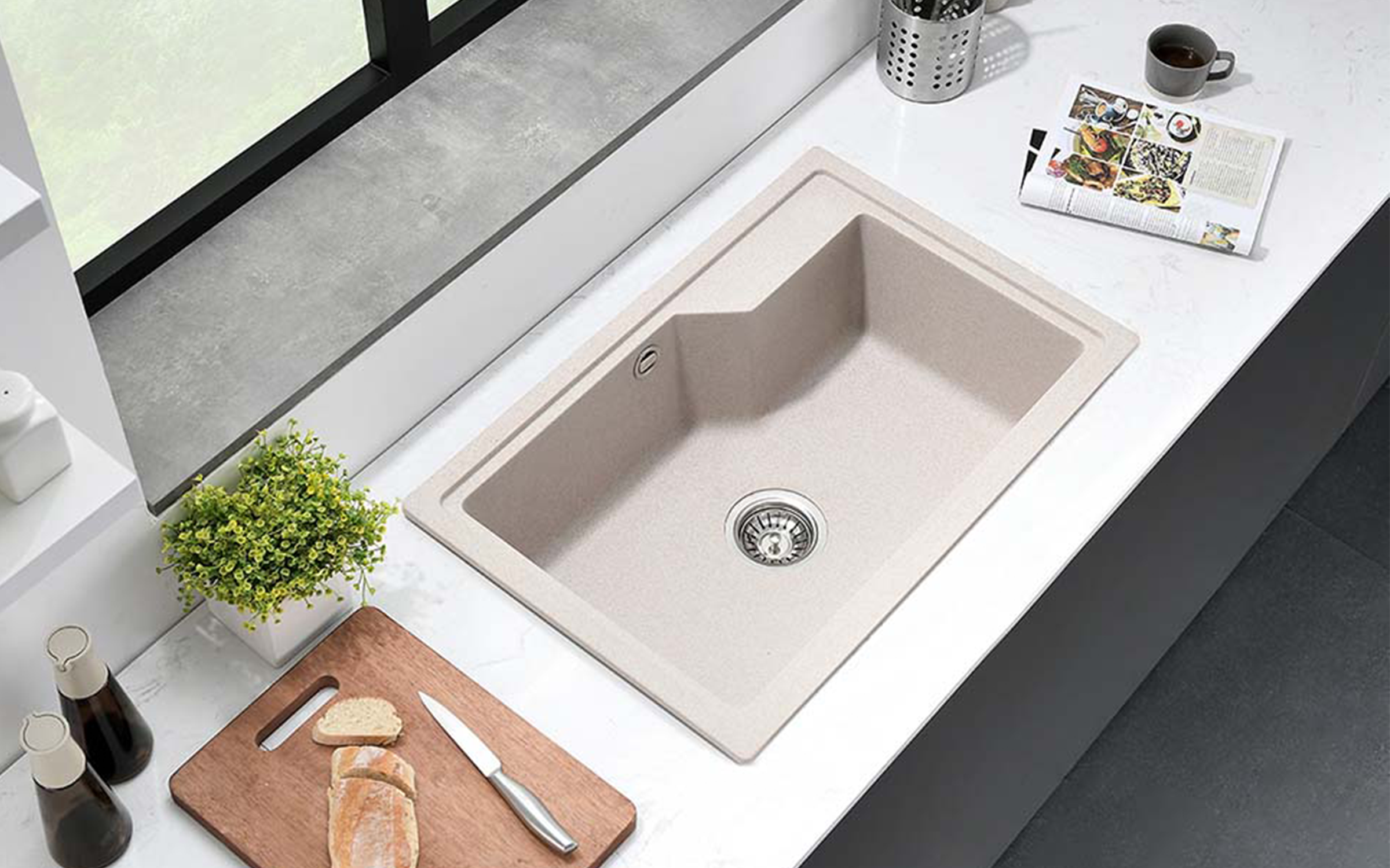 ICGS 8315 Granite sink, sand matt  2